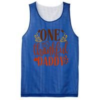 One Thankful Daddy Thanksgiving Day Family Matching Costume Gift Mesh Reversible Basketball Jersey Tank