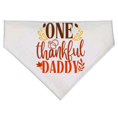 One Thankful Daddy Thanksgiving Day Family Matching Costume Gift USA-Made Doggie Bandana