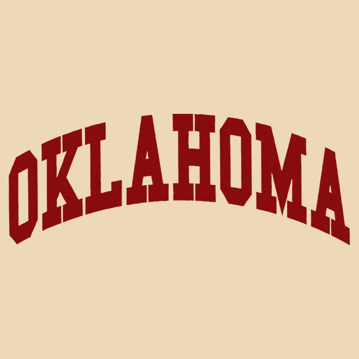 Oklahoma Throwback Design Classic Drawstring Bag