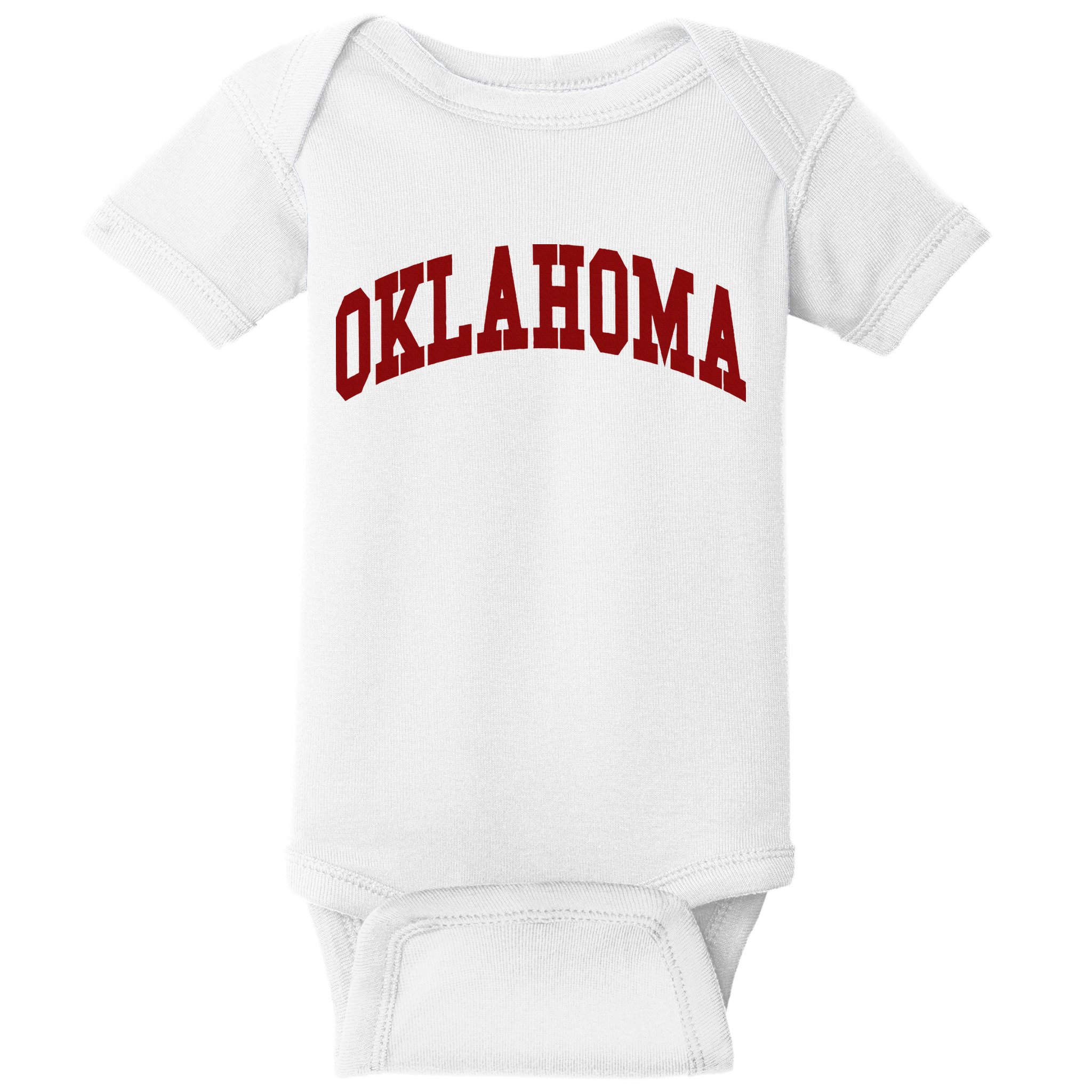 Oklahoma Throwback Design Classic Baby Bodysuit