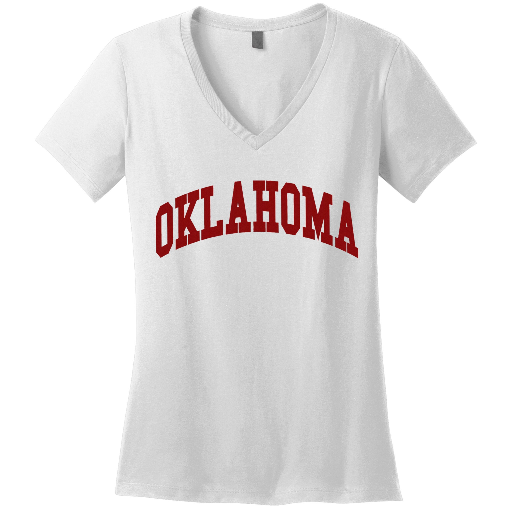 Oklahoma Throwback Design Classic Women's V-Neck T-Shirt