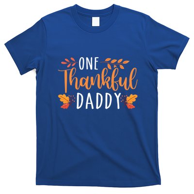 One Thankful Daddy Thanksgiving Day Family Matching Funny Gift T-Shirt