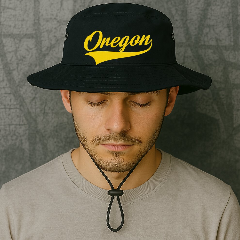 Oregon Throwback Design Print Classic Bucket Hat