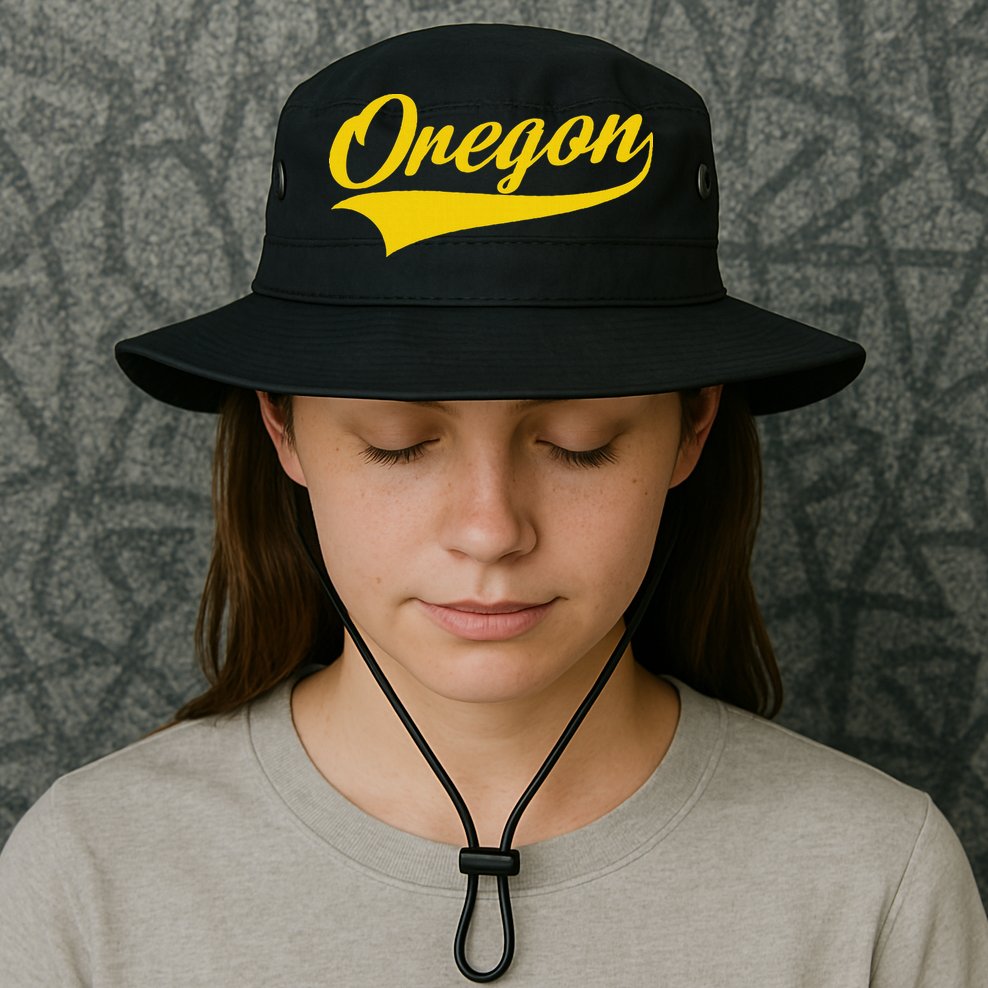 Oregon Throwback Design Print Classic Bucket Hat
