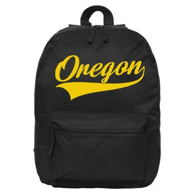 Oregon Throwback Design Print Classic 16 in Basic Backpack