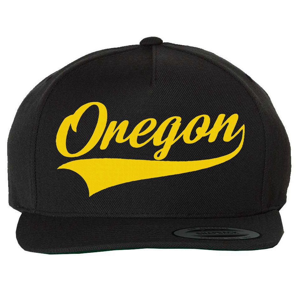 Oregon Throwback Design Print Classic Wool Snapback Cap