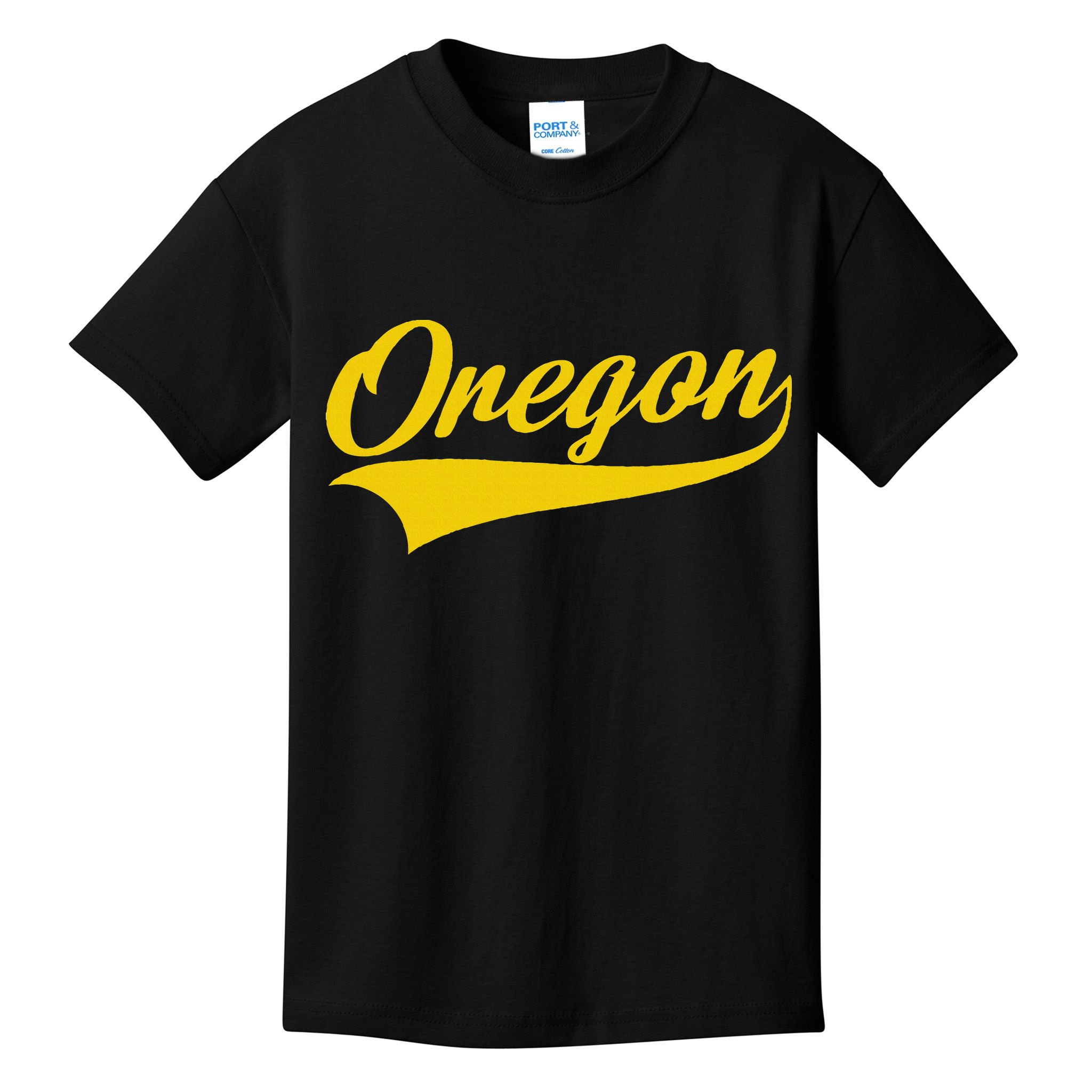 Oregon Throwback Design Print Classic Kids T-Shirt