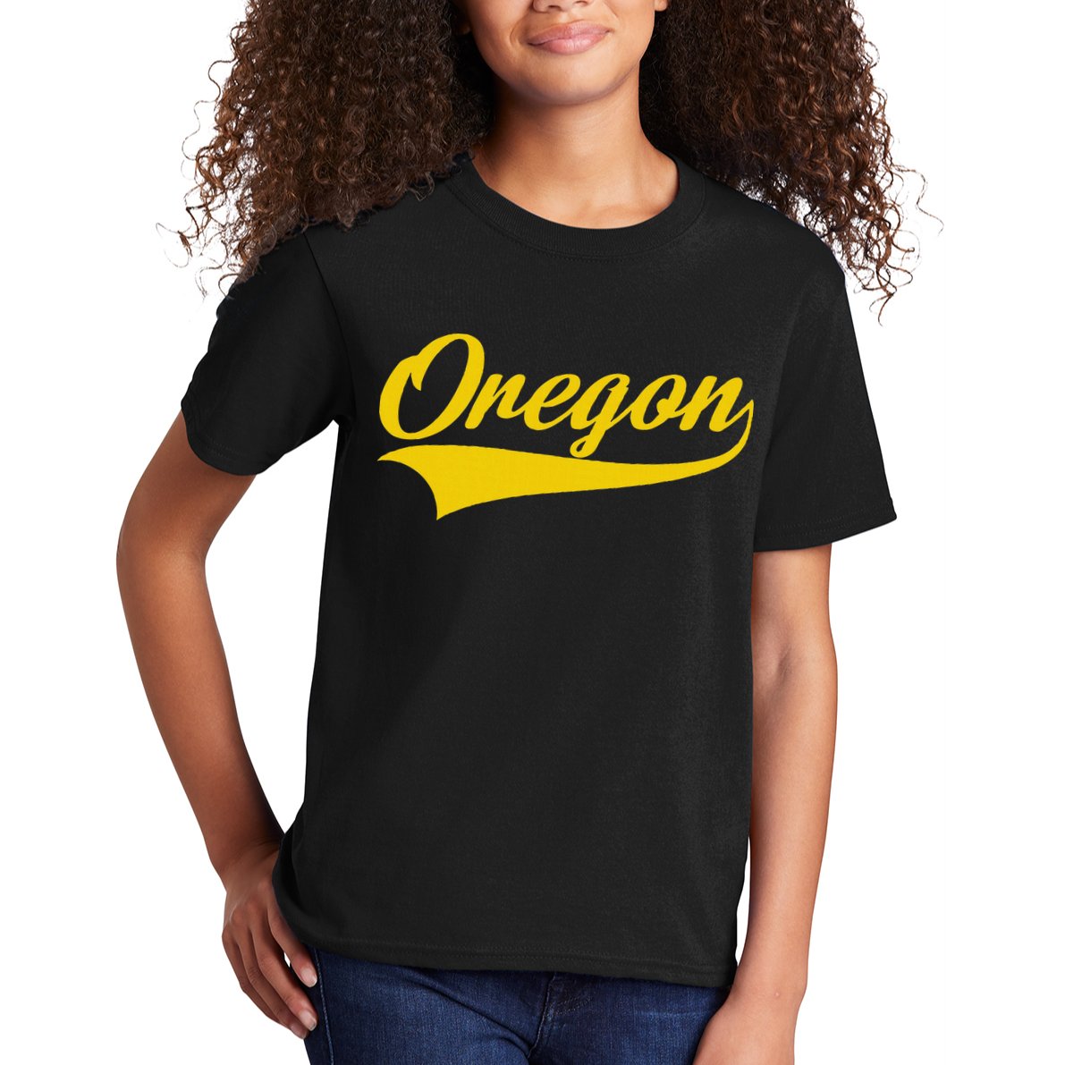 Oregon Throwback Design Print Classic Kids T-Shirt