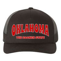 Oklahoma Throwback Design Print Classic Yupoong Adult 5-Panel Trucker Hat