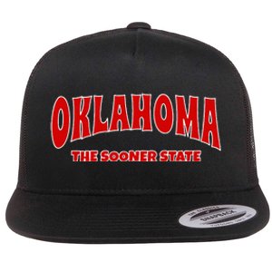 Oklahoma Throwback Design Print Classic Flat Bill Trucker Hat