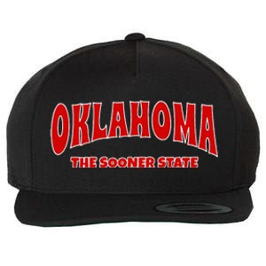 Oklahoma Throwback Design Print Classic Wool Snapback Cap