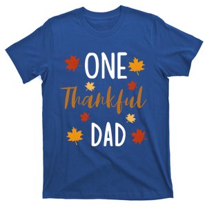 One Thankful Dad Thanksgiving Day Family Matching Gift T-Shirt