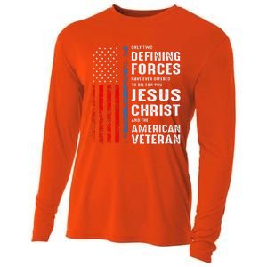 Only Two Defining Forces Have Ever Offered to Die for You Cooling Performance Long Sleeve Crew