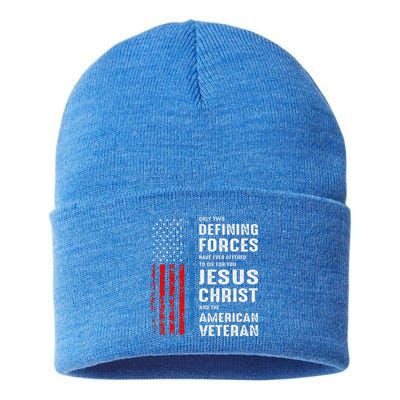 Only Two Defining Forces Have Ever Offered to Die for You Sustainable Knit Beanie