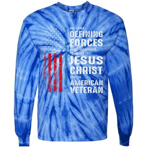 Only Two Defining Forces Have Ever Offered to Die for You Tie-Dye Long Sleeve Shirt