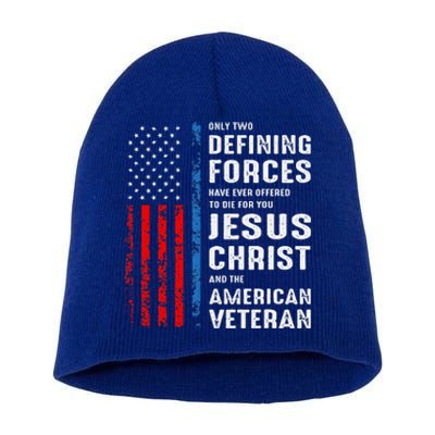 Only Two Defining Forces Have Ever Offered to Die for You Short Acrylic Beanie