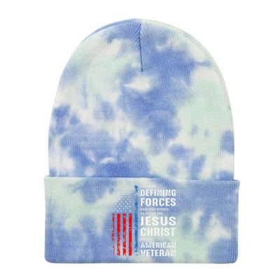 Only Two Defining Forces Have Ever Offered to Die for You Tie Dye 12in Knit Beanie