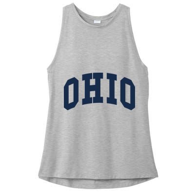 Ohio Throwback Design Classic Ladies PosiCharge Tri-Blend Wicking Tank
