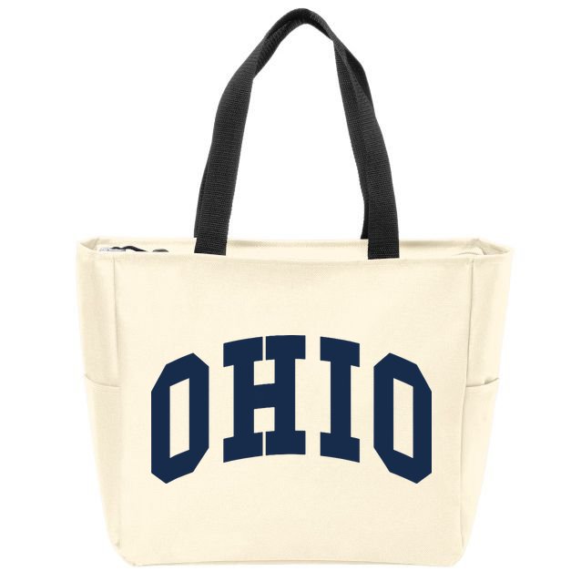 Ohio Throwback Design Classic Zip Tote Bag