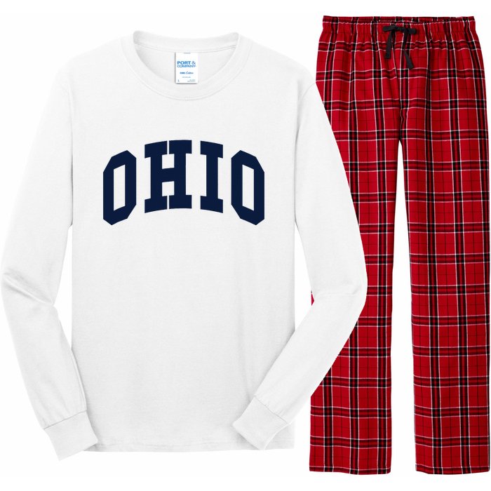 Ohio Throwback Design Classic Long Sleeve Pajama Set