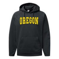 Oregon Throwback Design Classic Performance Fleece Hoodie