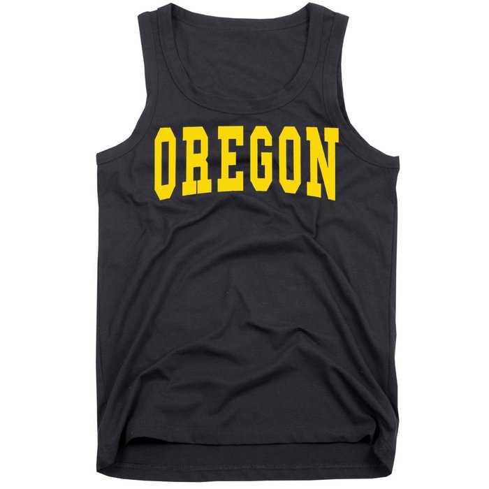 Oregon Throwback Design Classic Tank Top