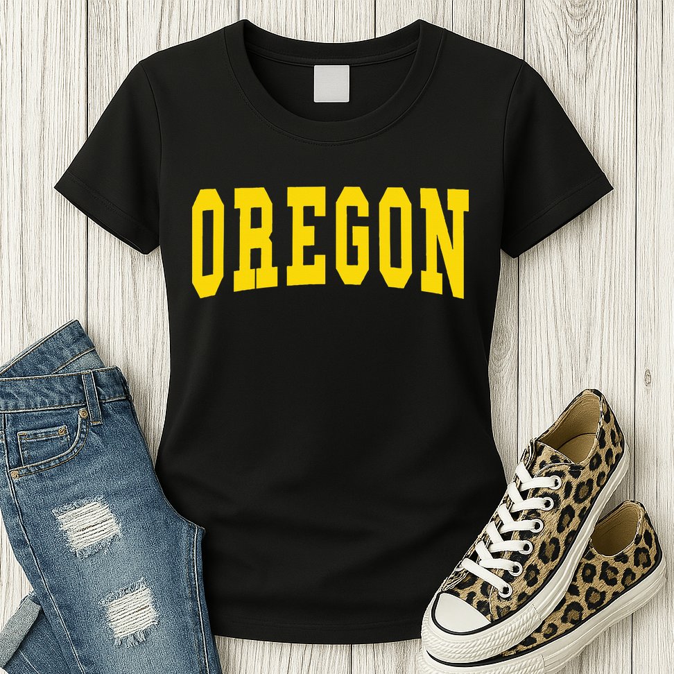 Oregon Throwback Design Classic Womens T-Shirt