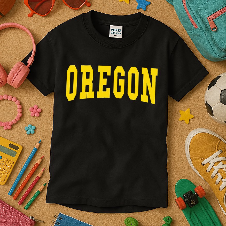 Oregon Throwback Design Classic Kids T-Shirt