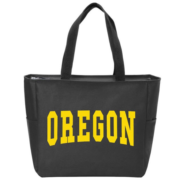 Oregon Throwback Design Classic Zip Tote Bag