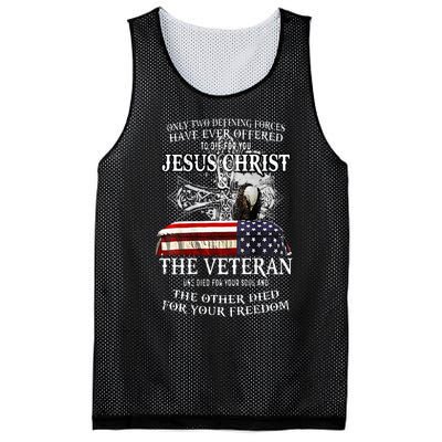 Only Two Defining Forces Have Ever Offered To Die For You Mesh Reversible Basketball Jersey Tank