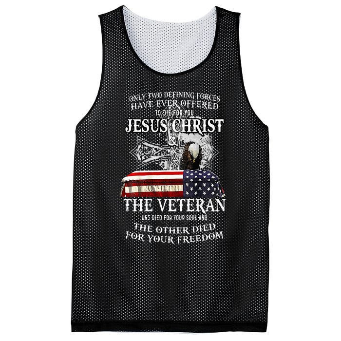 Only Two Defining Forces Have Ever Offered To Die For You Mesh Reversible Basketball Jersey Tank