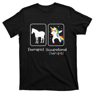 Occupational Therapist Dabbing Unicorn Healthcare Worker T-Shirt