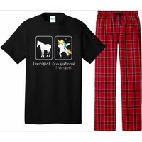 Occupational Therapist Dabbing Unicorn Healthcare Worker Pajama Set