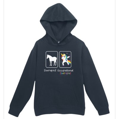 Occupational Therapist Dabbing Unicorn Healthcare Worker Urban Pullover Hoodie