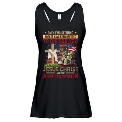 Only Two Defining Forces Have Ever Offered To Die For You Ladies Essential Flowy Tank