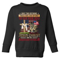 Only Two Defining Forces Have Ever Offered To Die For You Toddler Sweatshirt