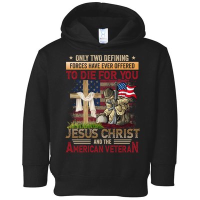 Only Two Defining Forces Have Ever Offered To Die For You Toddler Hoodie