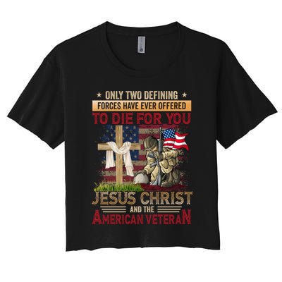 Only Two Defining Forces Have Ever Offered To Die For You Crop Top