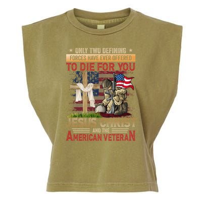 Only Two Defining Forces Have Ever Offered To Die For You Garment-Dyed Women's Muscle Tee