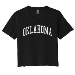 Oklahoma Throwback Design Classic Women's Crop Top Tee