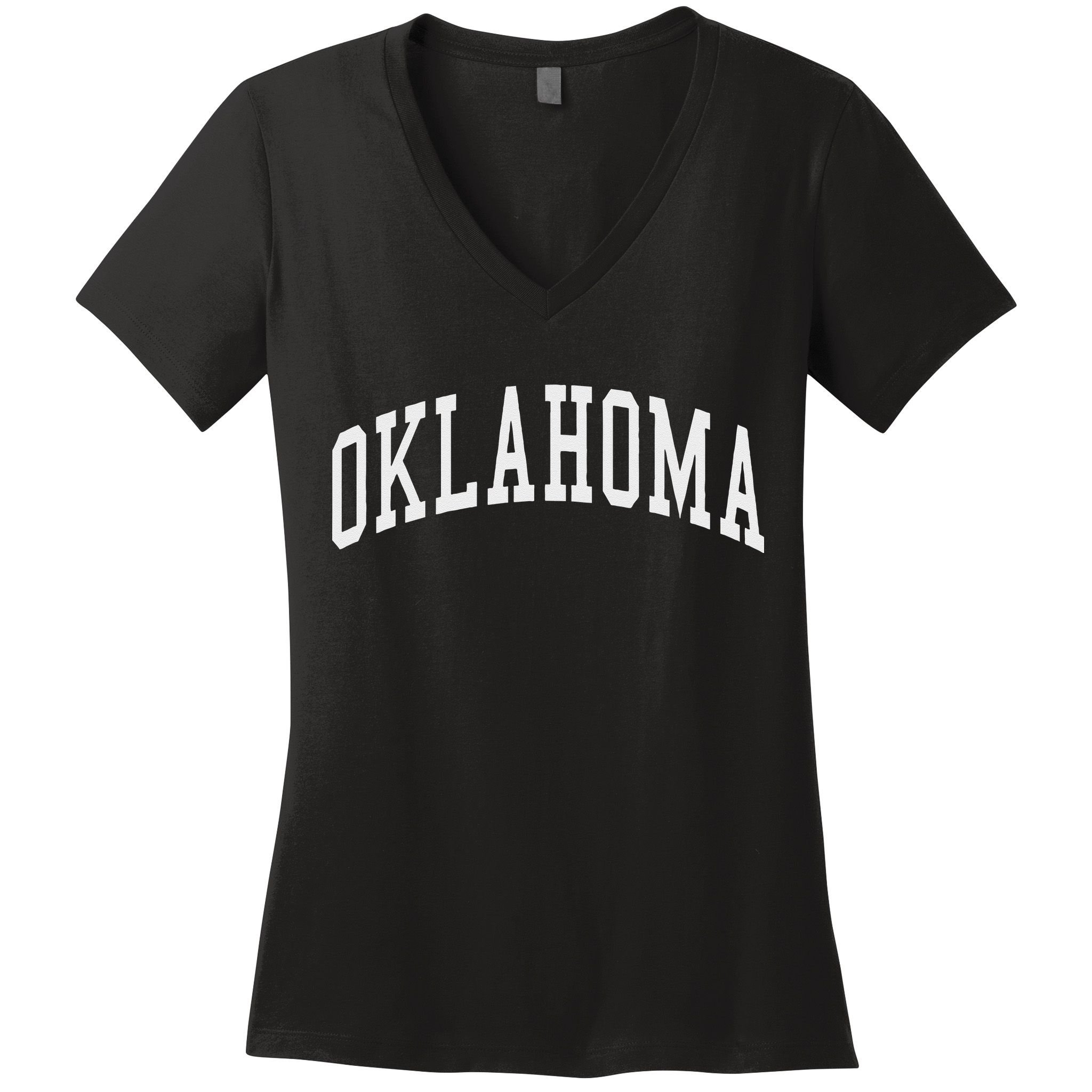 Oklahoma Throwback Design Classic Women's V-Neck T-Shirt