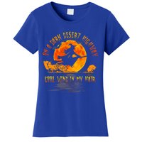 On The Dark Desert Highway Witch Riding Broom Night Hippies Cute Gift Women's T-Shirt