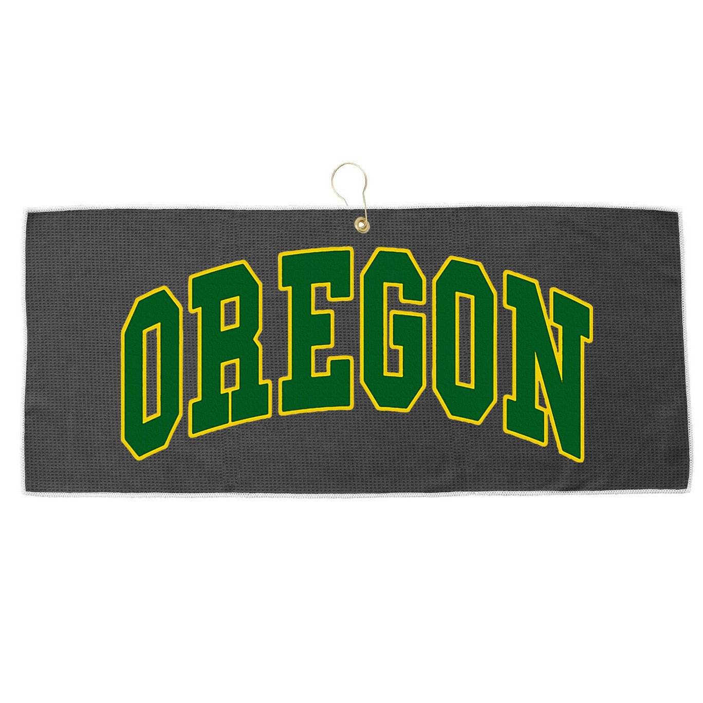 Oregon Throwback Design Classic Large Microfiber Waffle Golf Towel