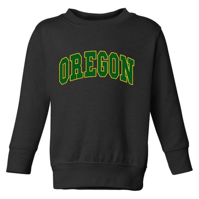 Oregon Throwback Design Classic Toddler Sweatshirt