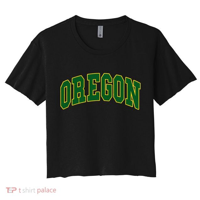 Oregon Throwback Design Classic Crop Top