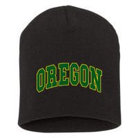 Oregon Throwback Design Classic Short Acrylic Beanie