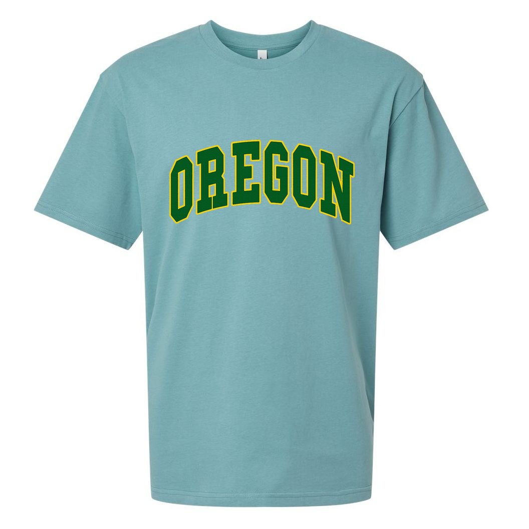 Oregon Throwback Design Classic Sueded Cloud Jersey T-Shirt