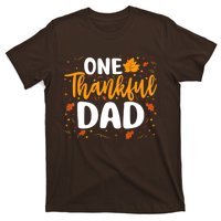 One Thankful Dad Matching Family Fall Thanksgiving Costume T-Shirt