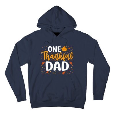 One Thankful Dad Matching Family Fall Thanksgiving Costume Hoodie