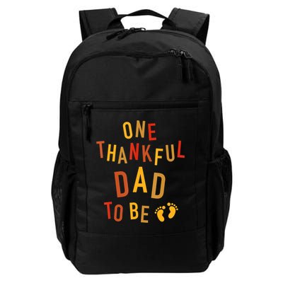 One Thankful Dad To Be Thanksgiving Pregnancy Announcement Backpack